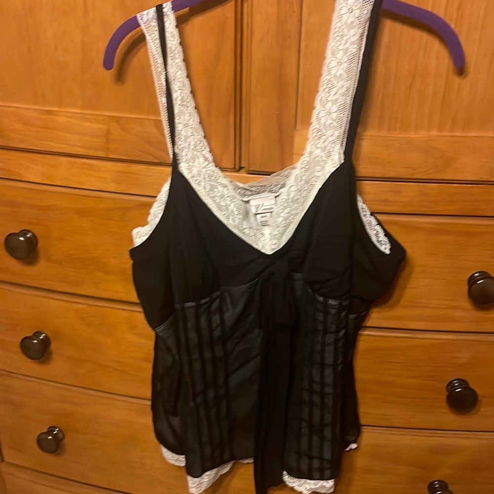 NWT Lane Bryant Venezia 2 Layer Sheer Lace Cami 18/20